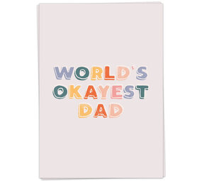 Kaart Blanche Kaart blanche - wenskaart - okayest dad