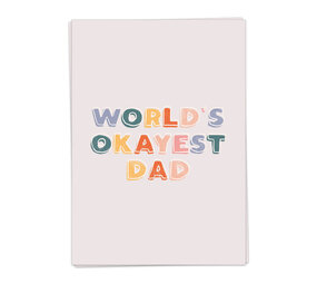 Kaart Blanche Kaart blanche - wenskaart - okayest dad Kaart Blanche Kaart blanche - wenskaart - okayest dad