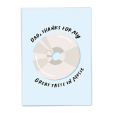 Kaart Blanche Kaart blanche - wenskaart - dad music