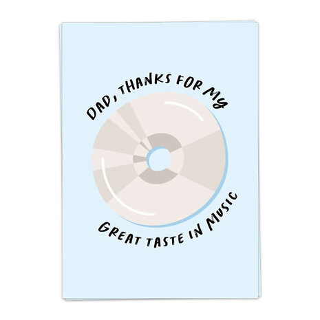 Kaart Blanche Kaart blanche - wenskaart - dad music Kaart Blanche Kaart blanche - wenskaart - dad music