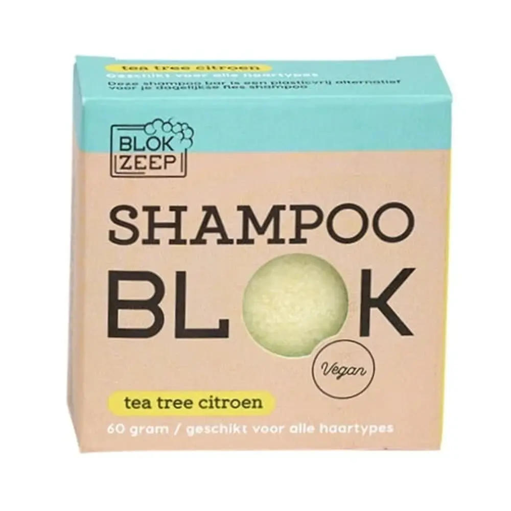 Blokzeep Blokzeep - shampoo bar - tea tree & citroen Blokzeep Blokzeep - shampoo bar - tea tree & citroen