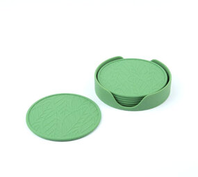 Tools2cook Tools2cook - siliconen onderzetters - sage green (set van 6)