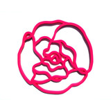 Tools2cook Tools2cook - siliconen panonderzetter peony - dark pink