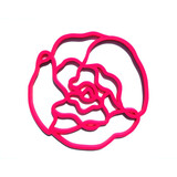 Tools2cook Tools2cook - siliconen panonderzetter peony - dark pink Tools2cook Tools2cook - siliconen panonderzetter peony - dark pink