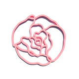 Tools2cook Tools2cook - siliconen panonderzetter peony - light pink Tools2cook Tools2cook - siliconen panonderzetter peony - light pink