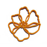 Tools2cook Tools2cook - siliconen panonderzetter poppy - orange Tools2cook Tools2cook - siliconen panonderzetter poppy - orange