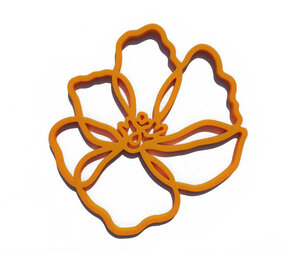 Tools2cook Tools2cook - siliconen panonderzetter poppy - orange