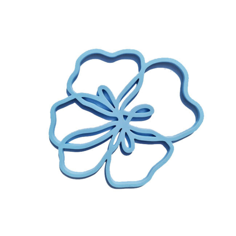 Tools2cook Tools2cook - siliconen onderzetter viooltje – blauw