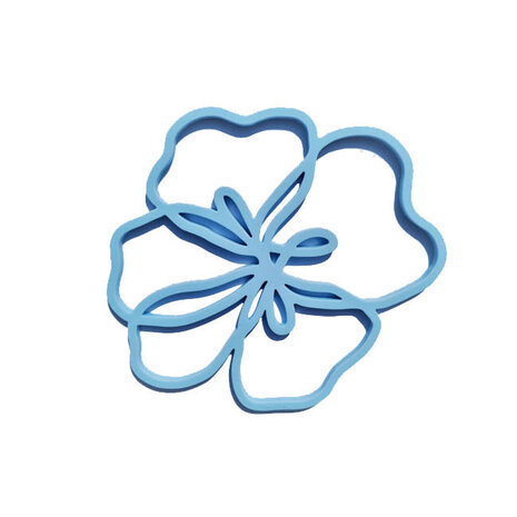 Tools2cook Tools2cook - siliconen onderzetter viooltje – blauw