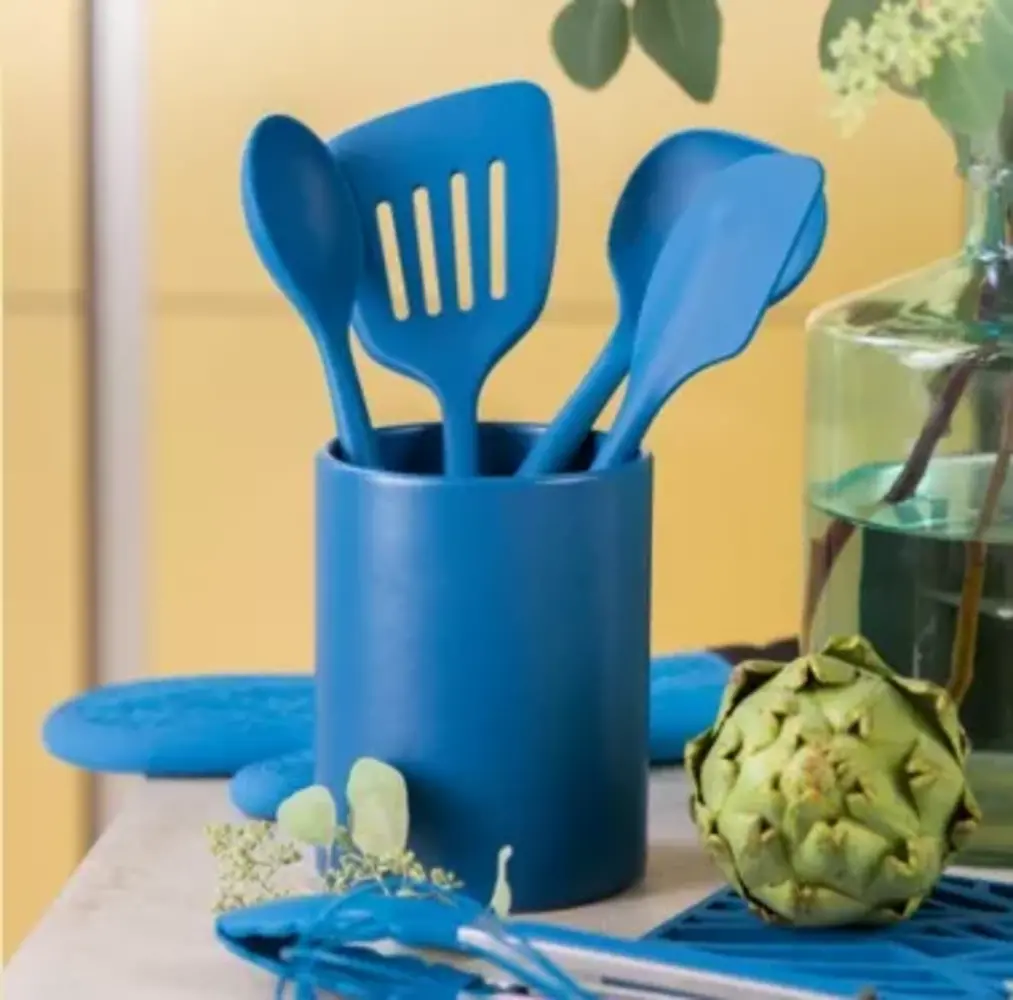 Tools2cook Tools2cook - siliconen wok-/opscheplepel – blauw