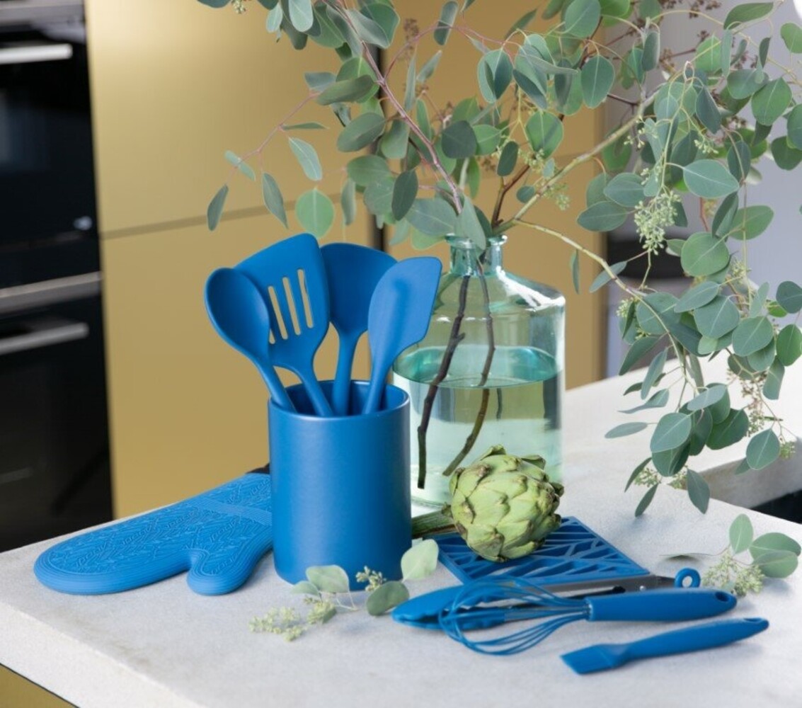 Tools2cook Tools2cook - siliconen keukenlepel – blauw