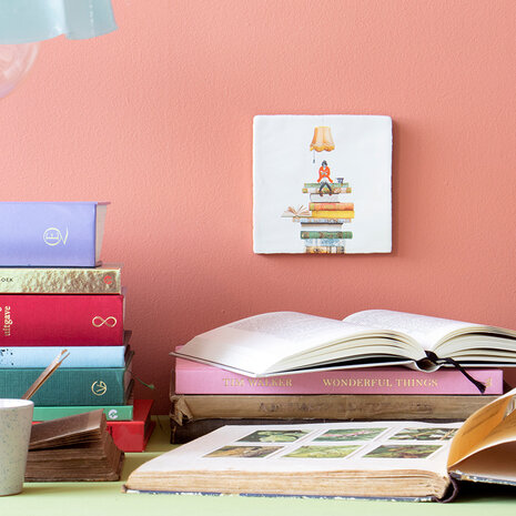 Storytiles Storytiles - tegel medium - bookworm (13x13 cm)