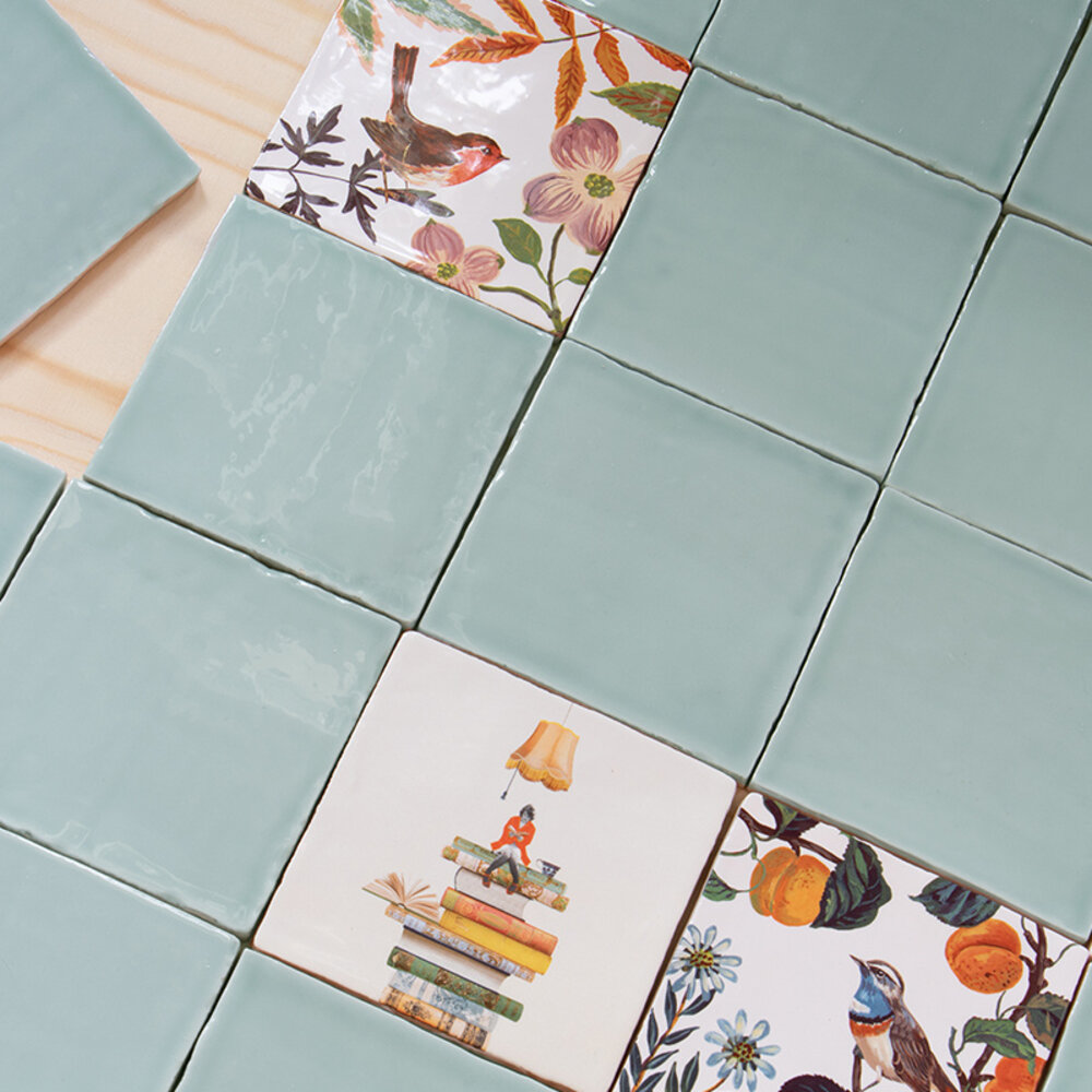 Storytiles Storytiles - tegel medium - bookworm (13x13 cm)