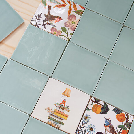 Storytiles Storytiles - tegel medium - bookworm (13x13 cm)