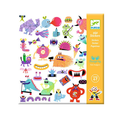 Djeco Djeco - stickers - monsters Djeco Djeco - stickers - monsters