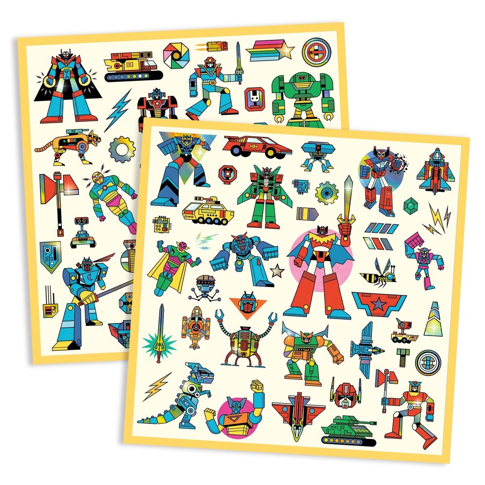 Djeco Djeco - stickers metallic - robots