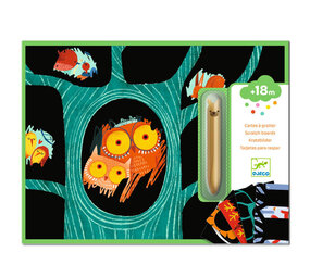 Djeco Djeco - kraskaarten voor kleintjes - dieren Djeco Djeco - kraskaarten voor kleintjes - dieren