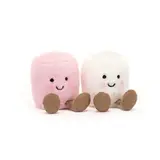 Jellycat Jellycat - amuseables knuffel - pink & white marshmallows