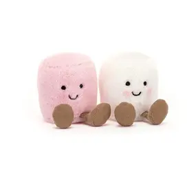 Jellycat Jellycat - amuseables knuffel - pink & white marshmallows