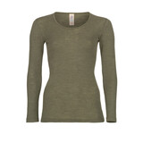 Engel Natur Engel Natur - wollen shirt dames - olive Engel Natur Engel Natur - wollen shirt dames - olive