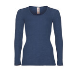 Engel Natur Engel Natur - wollen shirt dames - navy blue Engel Natur Engel Natur - wollen shirt dames - navy blue