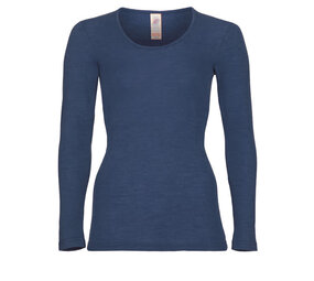 Engel Natur Engel Natur - wollen shirt dames - navy blue