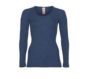 Engel Natur Engel Natur - wollen shirt dames - navy blue Engel Natur Engel Natur - wollen shirt dames - navy blue