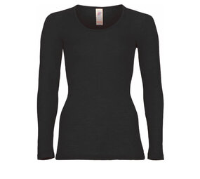 Engel Natur Engel Natur - wollen shirt dames - black