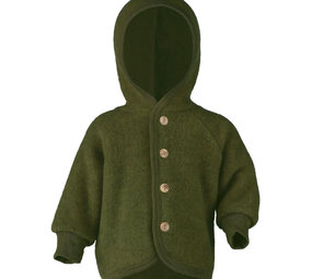 Engel Natur Engel Natur - jasje met capuchon - reed melange