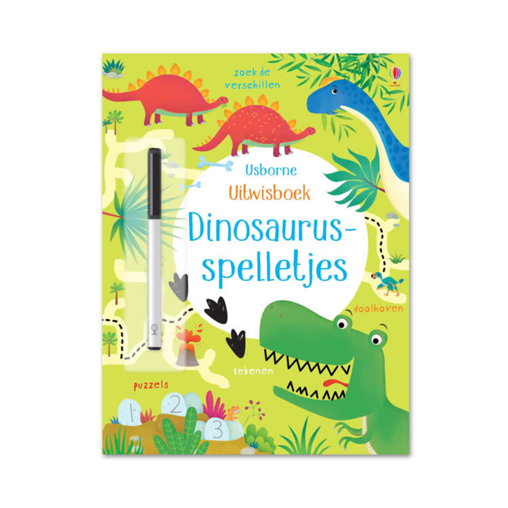 Usborne Uitwisboek - dinosaurus spelletjes