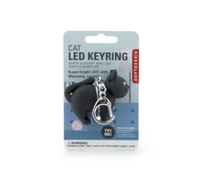 Kikkerland Kikkerland - sleutelhanger led - kat Kikkerland Kikkerland - sleutelhanger led - kat