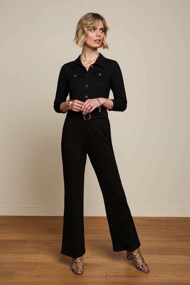 King Louie King Louie - alexa jumpsuit uni rodeo - zwart King Louie King Louie - alexa jumpsuit uni rodeo - zwart