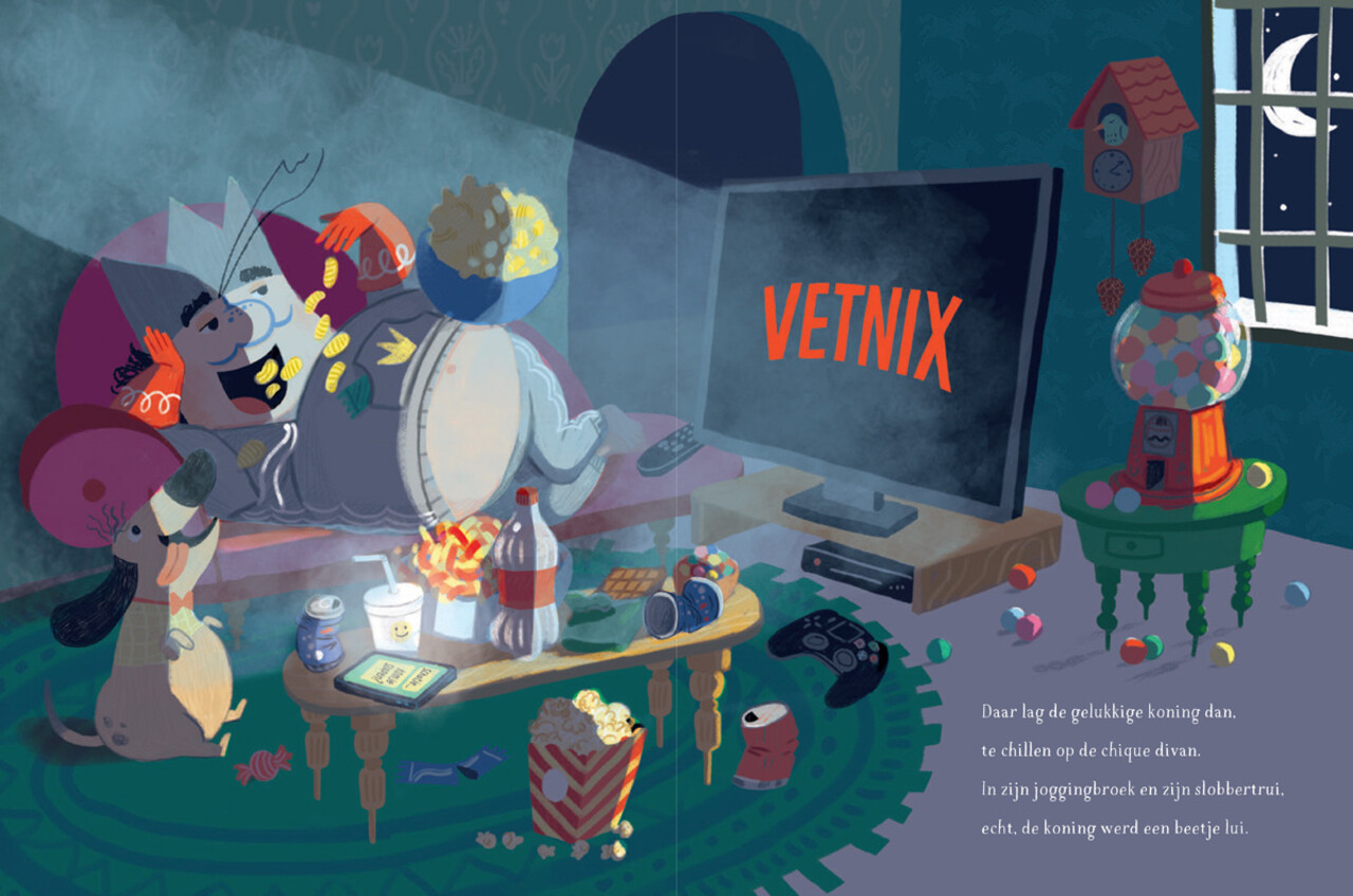 Prentenboek - De koning zonder spierballen - Hoge Ramen