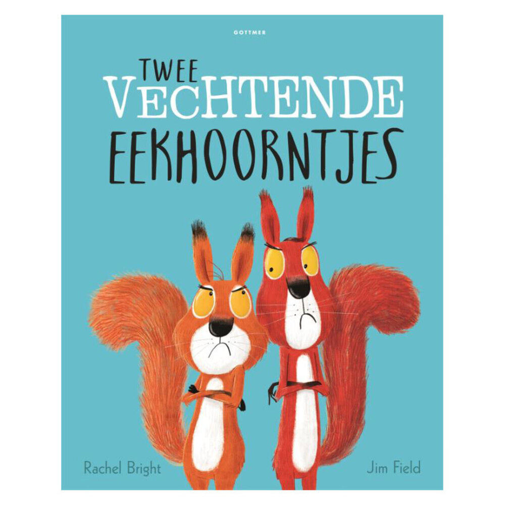 Gottmer Prentenboek - Twee vechtende eekhoorntjes Gottmer Prentenboek - Twee vechtende eekhoorntjes