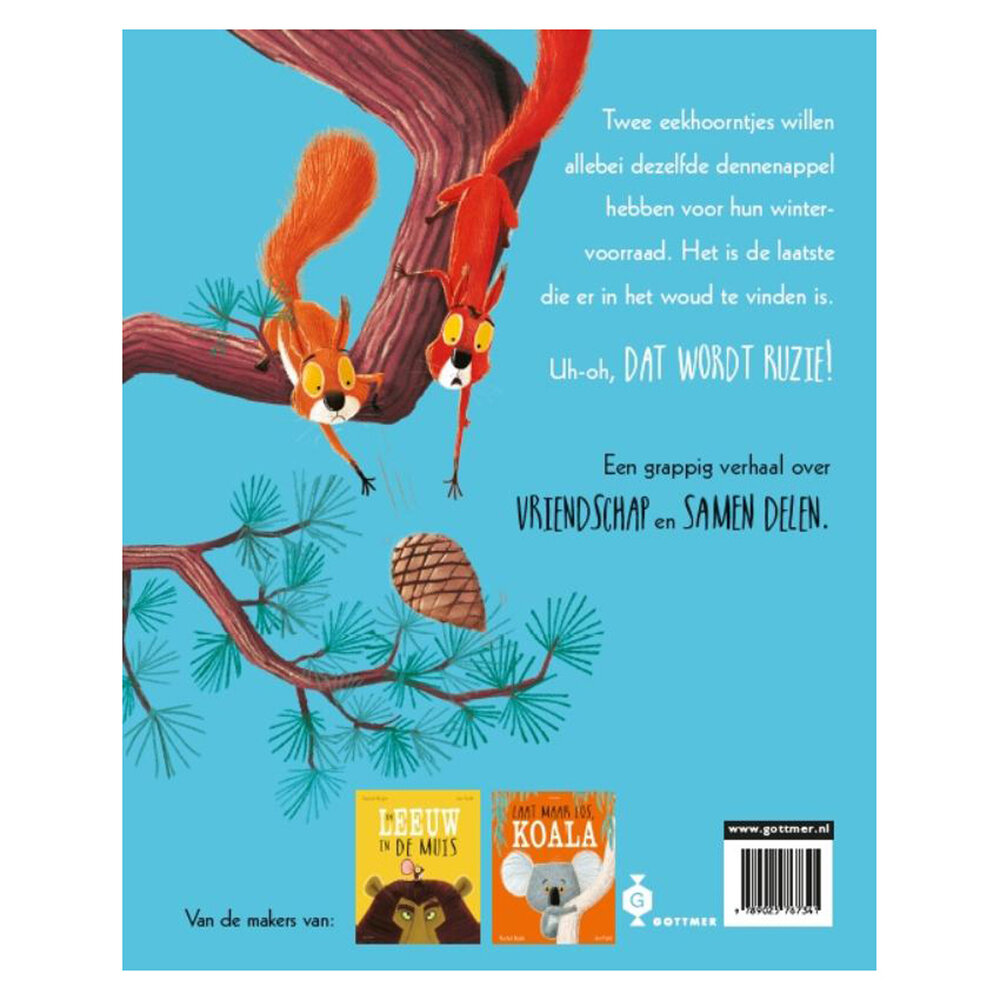 Gottmer Prentenboek - Twee vechtende eekhoorntjes Gottmer Prentenboek - Twee vechtende eekhoorntjes