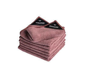 Klud Klud - microvezeldoekjes (set van 7) - mauve Klud Klud - microvezeldoekjes (set van 7) - mauve