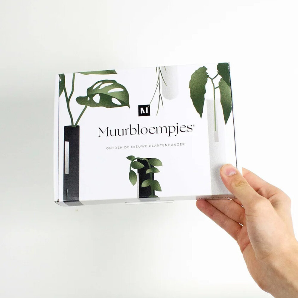 Muurbloempjes Muurbloempjes - magnetisch muurvaasje (6 stuks) - black Muurbloempjes Muurbloempjes - magnetisch muurvaasje (6 stuks) - black