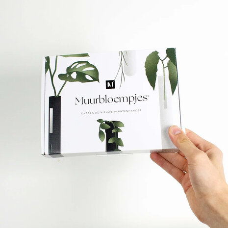 Muurbloempjes Muurbloempjes - magnetisch muurvaasje (6 stuks) - black Muurbloempjes Muurbloempjes - magnetisch muurvaasje (6 stuks) - black