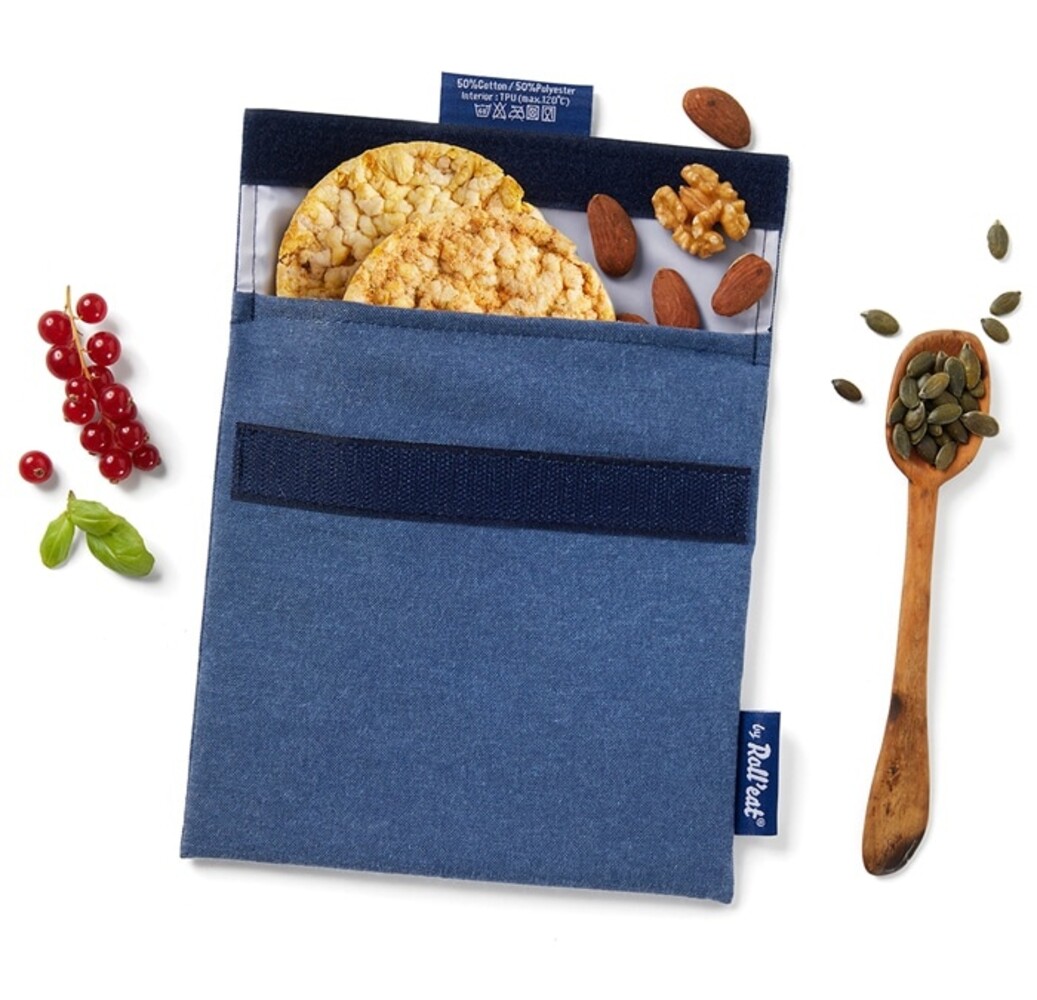 Roll eat Roll eat - snack'n'go - nature denimblauw Roll eat Roll eat - snack'n'go - nature denimblauw