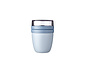 Mepal - lunchpot ellipse mini (300 + 120 ml) - nordic blue Mepal - lunchpot ellipse mini (300 + 120 ml) - nordic blue