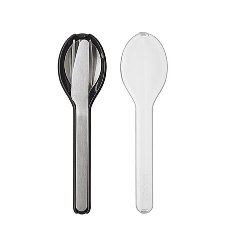 Mepal Mepal - bestekset ellipse 3-delig - zwarrt Mepal Mepal - bestekset ellipse 3-delig - zwarrt