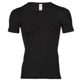 Engel Natur Engel Natur - wollen shirt heren korte mouw - black Engel Natur Engel Natur - wollen shirt heren korte mouw - black