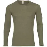 Engel Natur Engel Natur - wollen shirt heren lange mouw - olive Engel Natur Engel Natur - wollen shirt heren lange mouw - olive