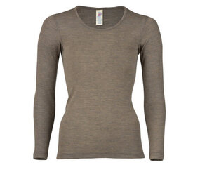 Engel Natur Engel Natur - wollen shirt dames - walnut