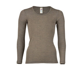 Engel Natur Engel Natur - wollen shirt dames - walnut Engel Natur Engel Natur - wollen shirt dames - walnut