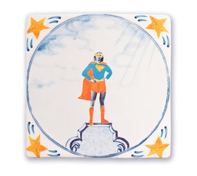 Storytiles Storytiles - tegel small - superwoman (10x10 cm) Storytiles Storytiles - tegel small - superwoman (10x10 cm)
