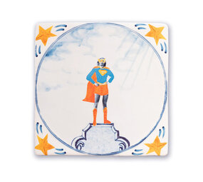 Storytiles Storytiles - tegel small - superwoman (10x10 cm) Storytiles Storytiles - tegel small - superwoman (10x10 cm)
