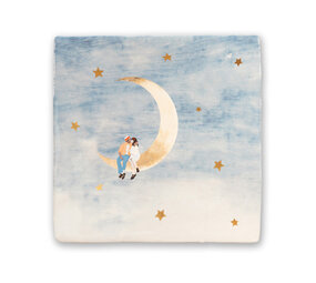 Storytiles Storytiles - tegel small - to the moon and back (10x10 cm) Storytiles Storytiles - tegel small - to the moon and back (10x10 cm)