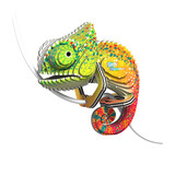 Eugy Eugy - 3d model - kameleon (nr 075)