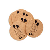 Helen b Helen b - onderzetters kurk - naked couple back (set van 6)